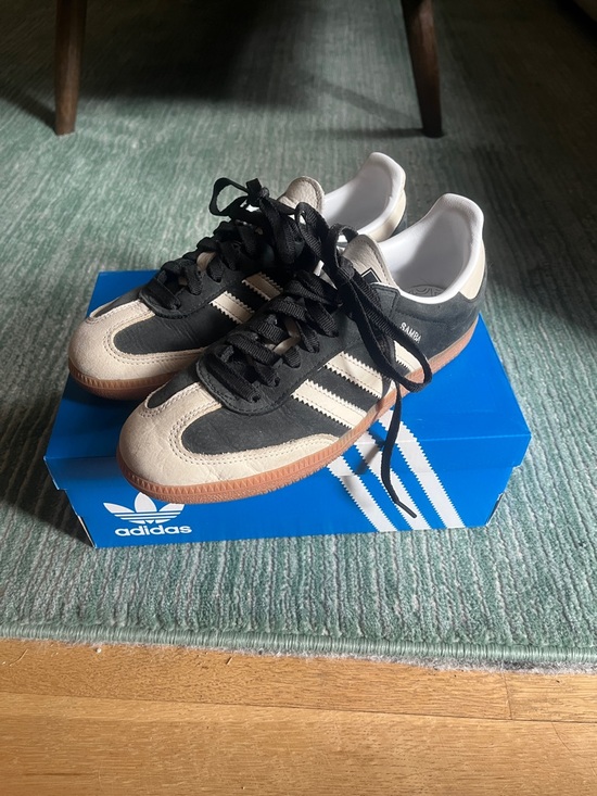adidas Shoes - Adidas Sambas in black and cream with cream toe - size 6.5